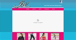 Desktop Screenshot of jwsportswear.com